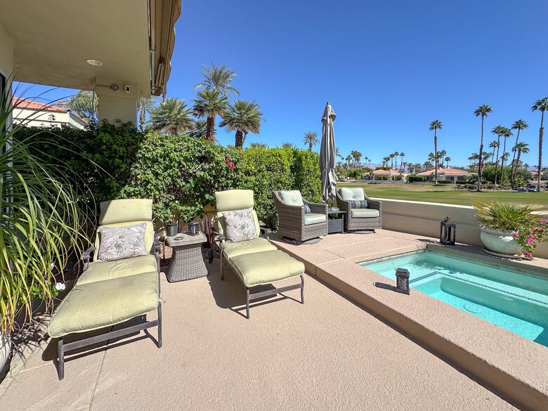 Sun Deck with Chaise Lounges and Spa