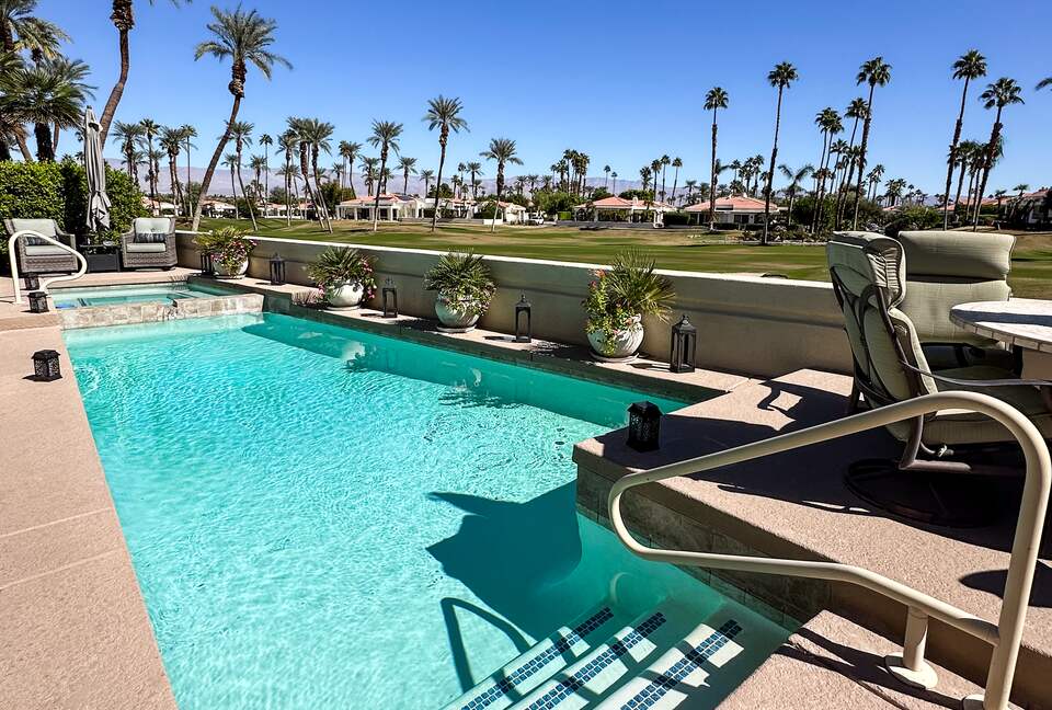 Private Pool with Spa and Golf Course Views