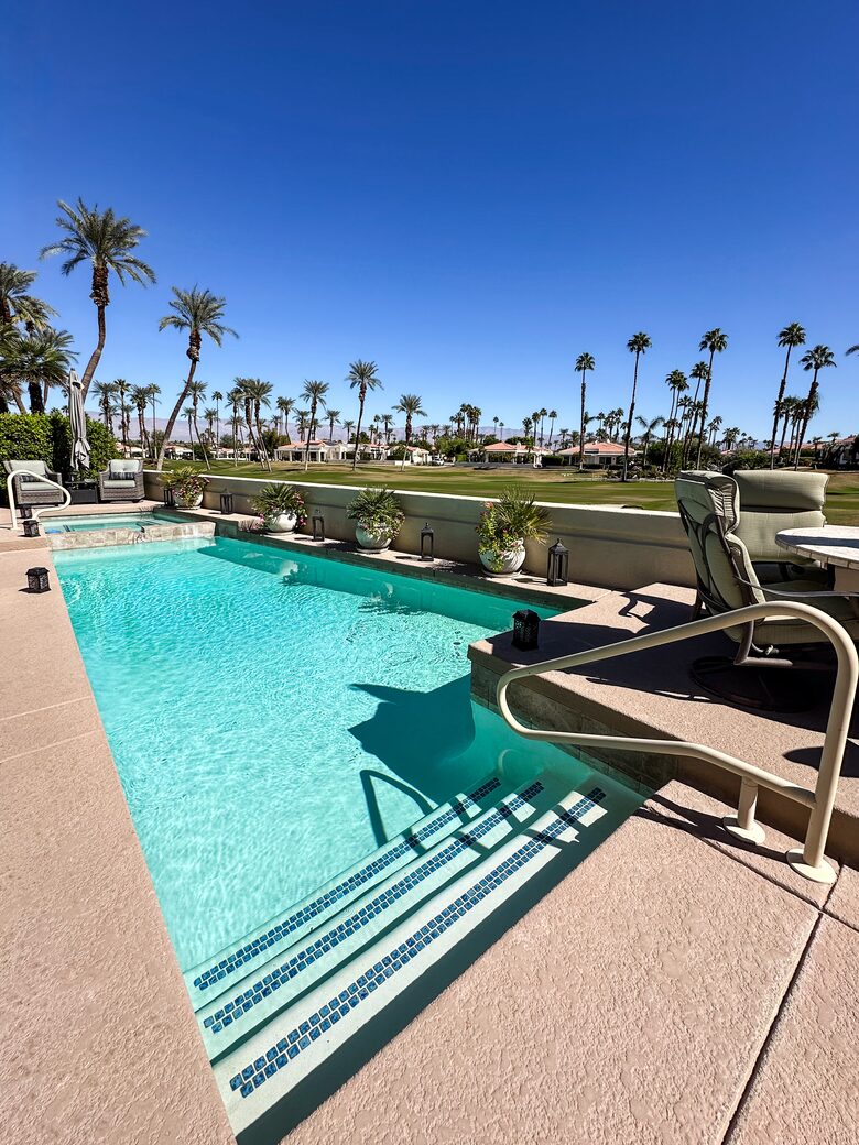 Private Pool with Spa and Golf Course Views