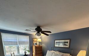 Queen Guest Bedroom with View of Back Garden