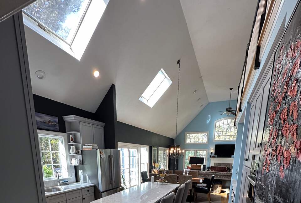 Open floor Kitchen/Dining Room/Living Room