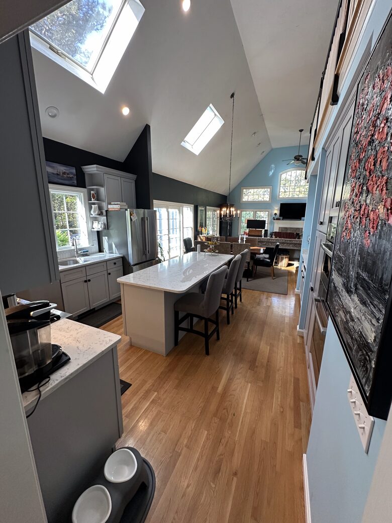 Open floor Kitchen/Dining Room/Living Room