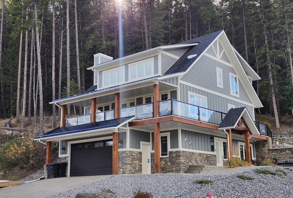 View of the house from the approach.