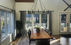 Dining table from kitchen.