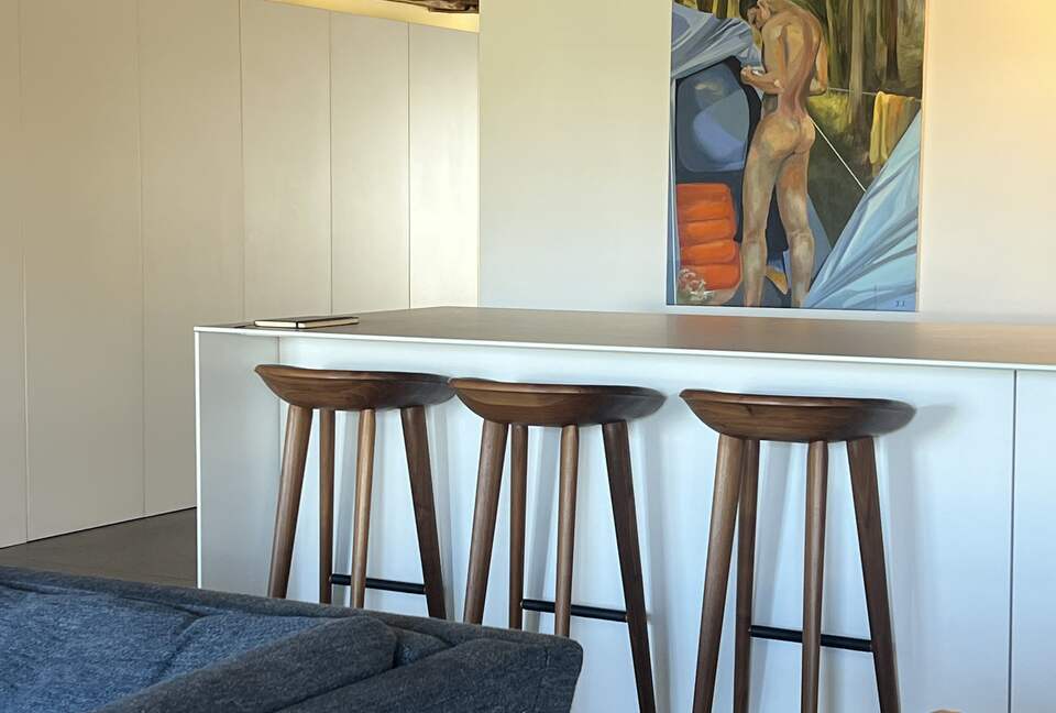 Open kitchen view from the living room