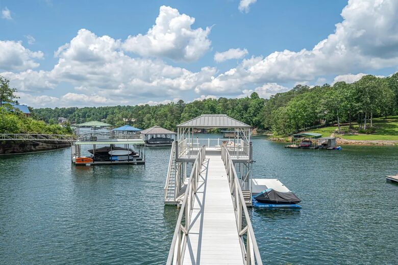 Elegant Waterside Family Retreat with Private Dock - Arley, Alabama