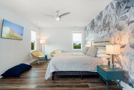 Master bedroom on top floor with large ensuite