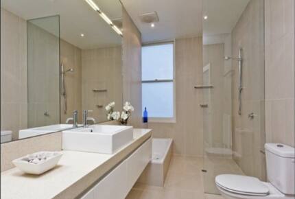 Family bathroom with shower,bath and toilet