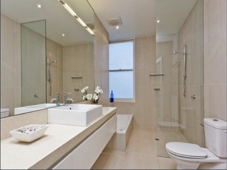 Family bathroom with shower,bath and toilet