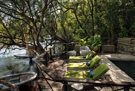 A Meru Safari Tent at the Ichingo River Lodge - Eastern Caprivi, Namibia