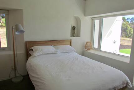 Double bedroom with ocean views