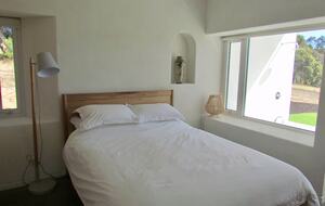 Double bedroom with ocean views