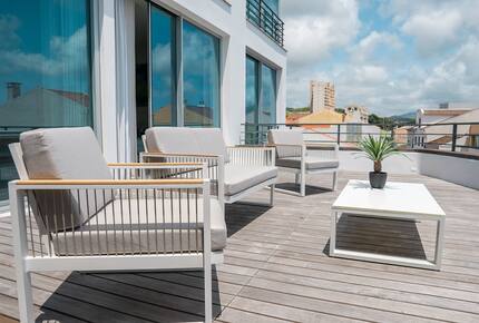 Ocean Front Deck Serving Main Bedroom