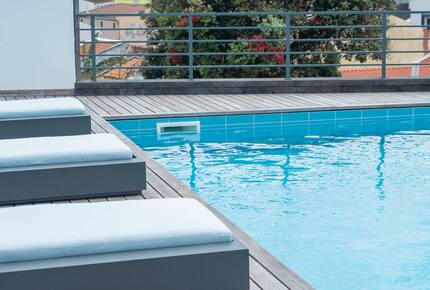Private Pool Deck with Loungers