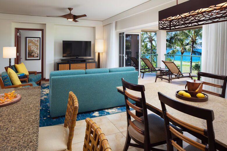 Oceanview Three-Bedroom Villa at Marriott's Kauai Lagoons - Kauai, Hawaii