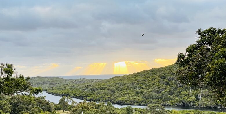 Spectacular sunsets are common