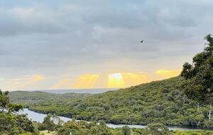 Spectacular sunsets are common