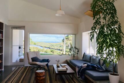 Living area with ocean views