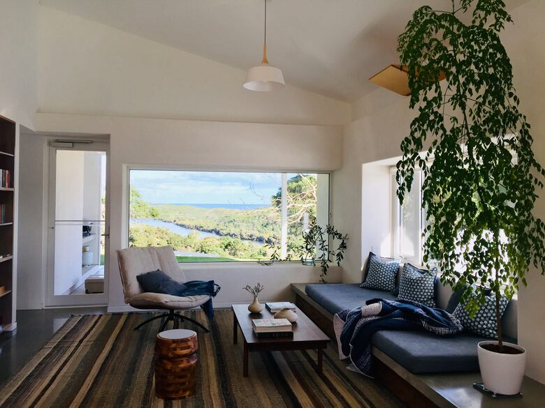 Living area with ocean views
