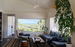 Living area with ocean views