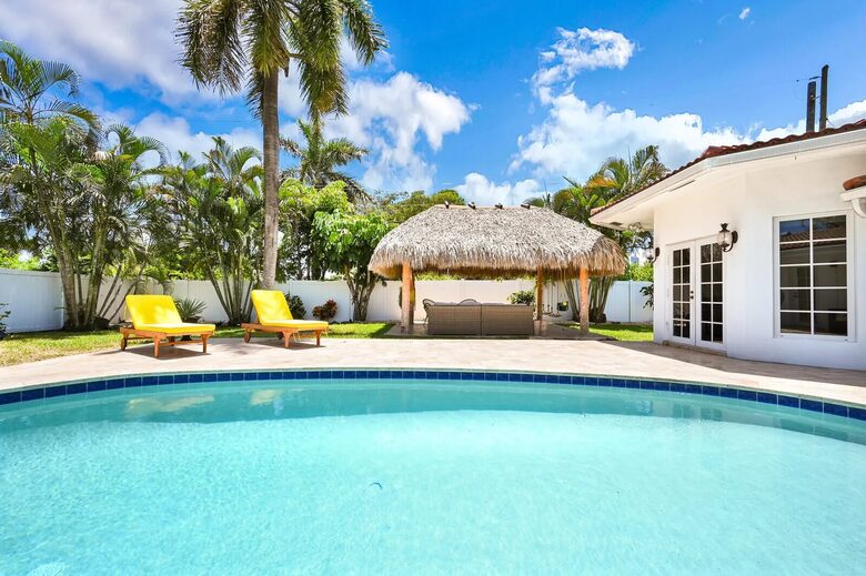 Sprawling Deerfield Beach Oasis with Heated Pool & Tiki Lounge - Deerfield Beach, Florida