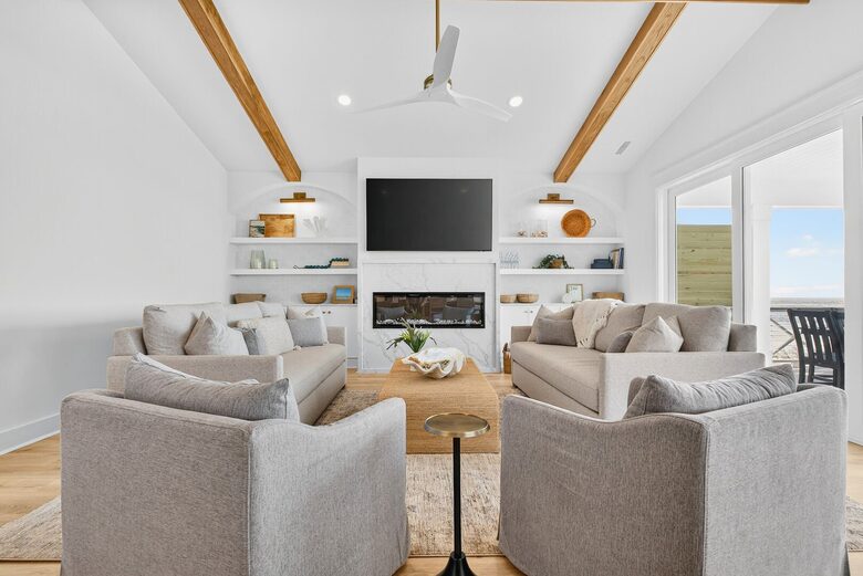 New Ocean Isle Retreat with Direct Beach Access & Tiki Bar - Ocean Isle Beach, North Carolina