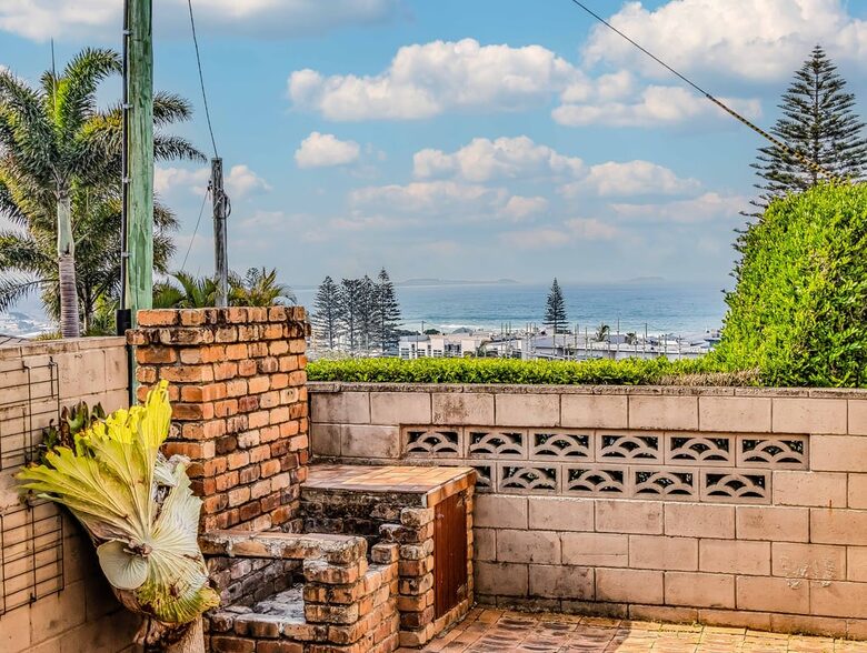 Backyard with ocean view