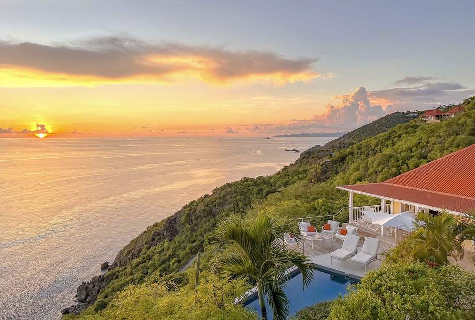 Hillside Elegance with Panoramic Caribbean Views - Colombier, Saint Barthélemy