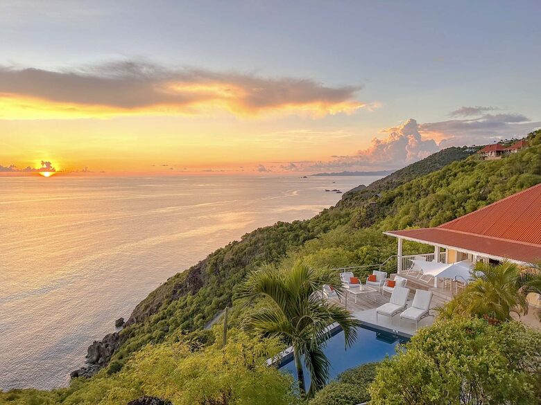 Hillside Elegance with Panoramic Caribbean Views - Colombier, Saint Barthélemy