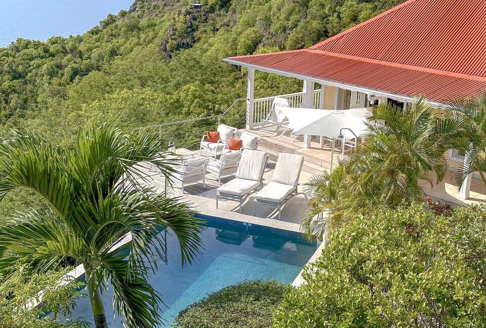 Hillside Elegance with Panoramic Caribbean Views - Colombier, Saint Barthélemy