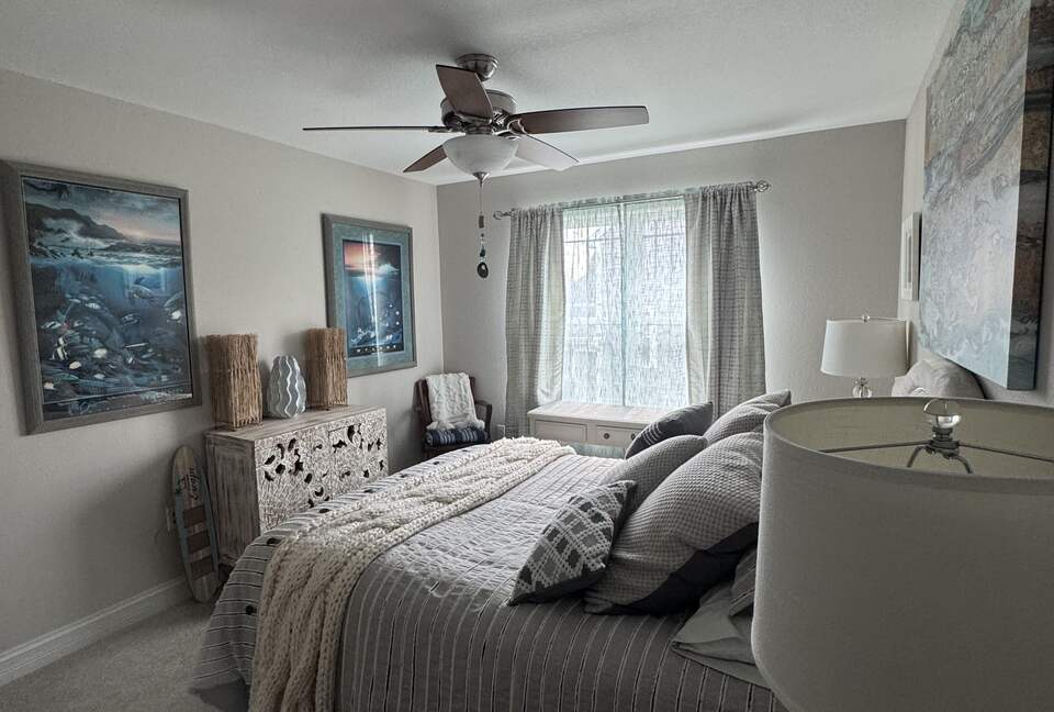 2nd Floor Bedroom 3 with a Queen size bed