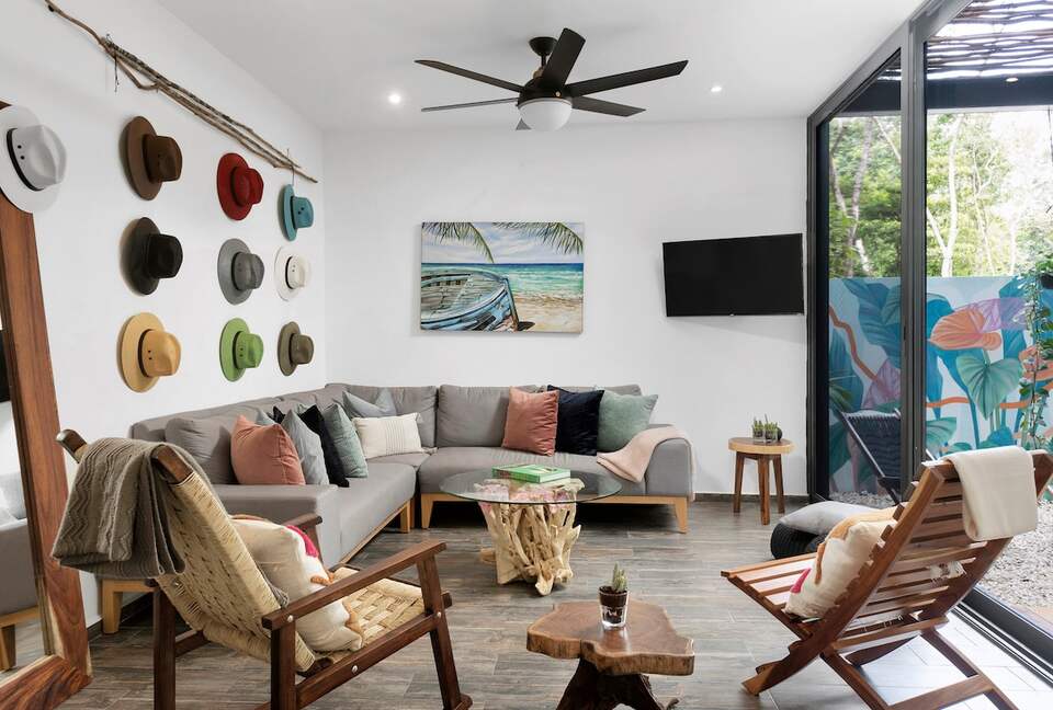 Contemporary Tulum Retreat Near the Ruins with Private Rooftop Pool - Tulum, Mexico