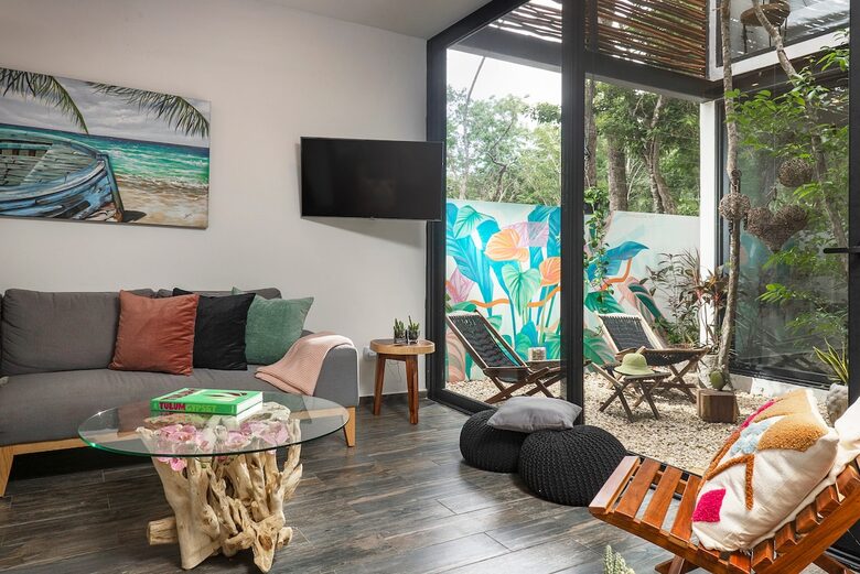 Contemporary Tulum Retreat Near the Ruins with Private Rooftop Pool - Tulum, Mexico