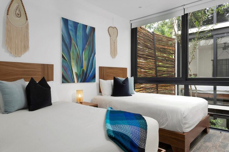 Contemporary Tulum Retreat Near the Ruins with Private Rooftop Pool - Tulum, Mexico