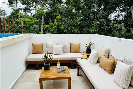 Contemporary Tulum Retreat Near the Ruins with Private Rooftop Pool - Tulum, Mexico