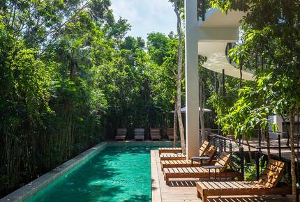 Contemporary Tulum Retreat Near the Ruins with Private Rooftop Pool - Tulum, Mexico