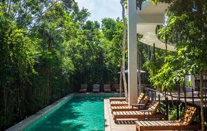 Contemporary Tulum Retreat Near the Ruins with Private Rooftop Pool - Tulum, Mexico