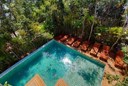 Contemporary Tulum Retreat Near the Ruins with Private Rooftop Pool - Tulum, Mexico