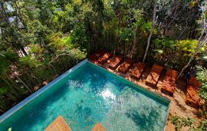 Contemporary Tulum Retreat Near the Ruins with Private Rooftop Pool - Tulum, Mexico