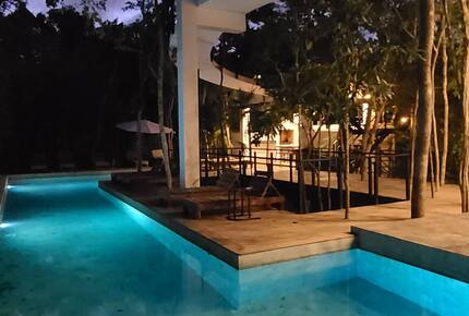 Contemporary Tulum Retreat Near the Ruins with Private Rooftop Pool - Tulum, Mexico