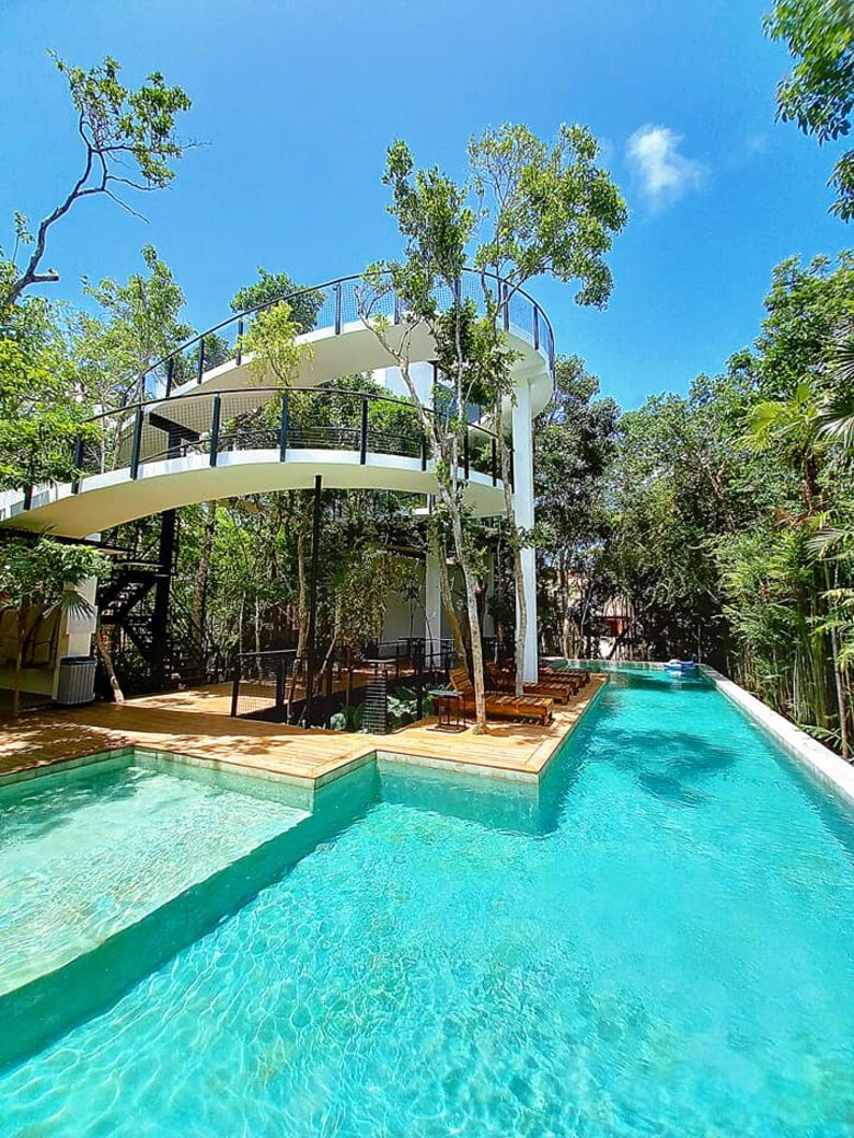 Contemporary Tulum Retreat Near the Ruins with Private Rooftop Pool - Tulum, Mexico
