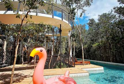 Contemporary Tulum Retreat Near the Ruins with Private Rooftop Pool - Tulum, Mexico