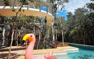 Contemporary Tulum Retreat Near the Ruins with Private Rooftop Pool - Tulum, Mexico