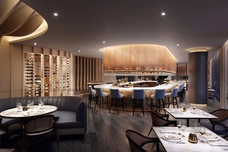 Bellpine restaurant located on the 20th floor