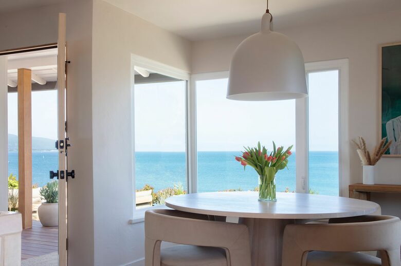 views from kitchen and dining room