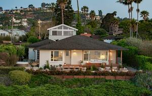 Birdseye view of home on the bluff