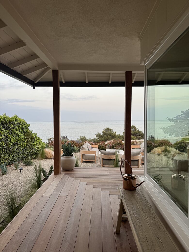 front porch at entry