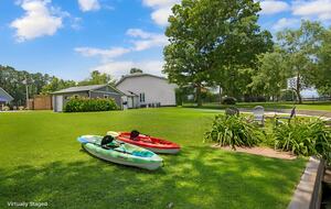 2 Kayaks for your enjoyment. The lake has great fishing!