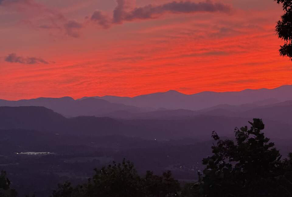 The most stunning view we've ever had off our top deck