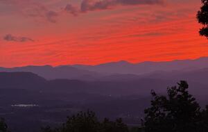 The most stunning view we've ever had off our top deck